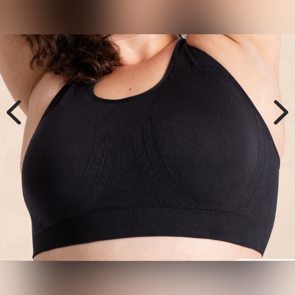 🔥NWT Shapermint Daily Comfort ReActive Black Sports Bra (Size: XXL)